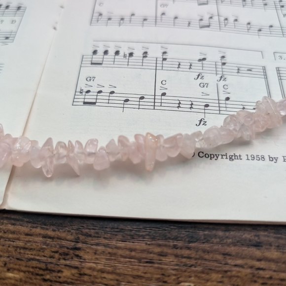 Vintage Rose Quartz Necklace - Picture 3 of 8